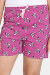 Rosaline Girls Disney Knit Cotton Shorts - Rose Violet — thumbnail 5
